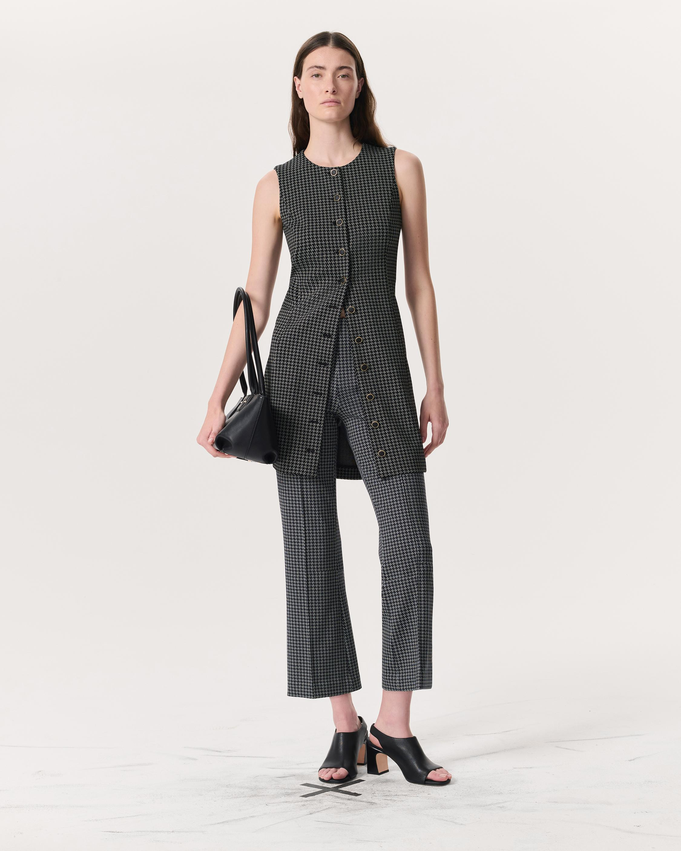 Irina Houndstooth Ponte Mini Dress - 6