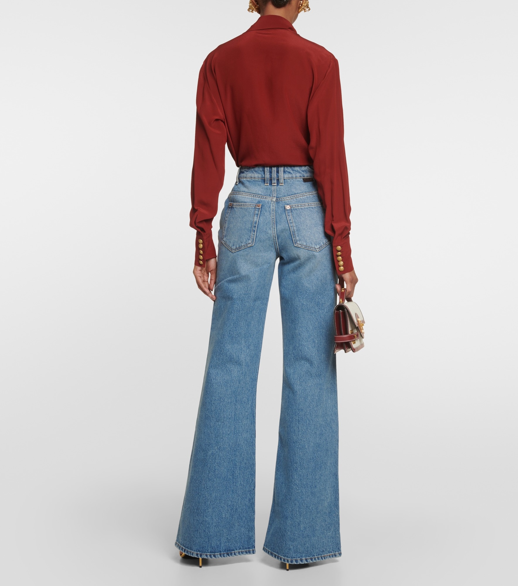 High-rise flared jeans - 3