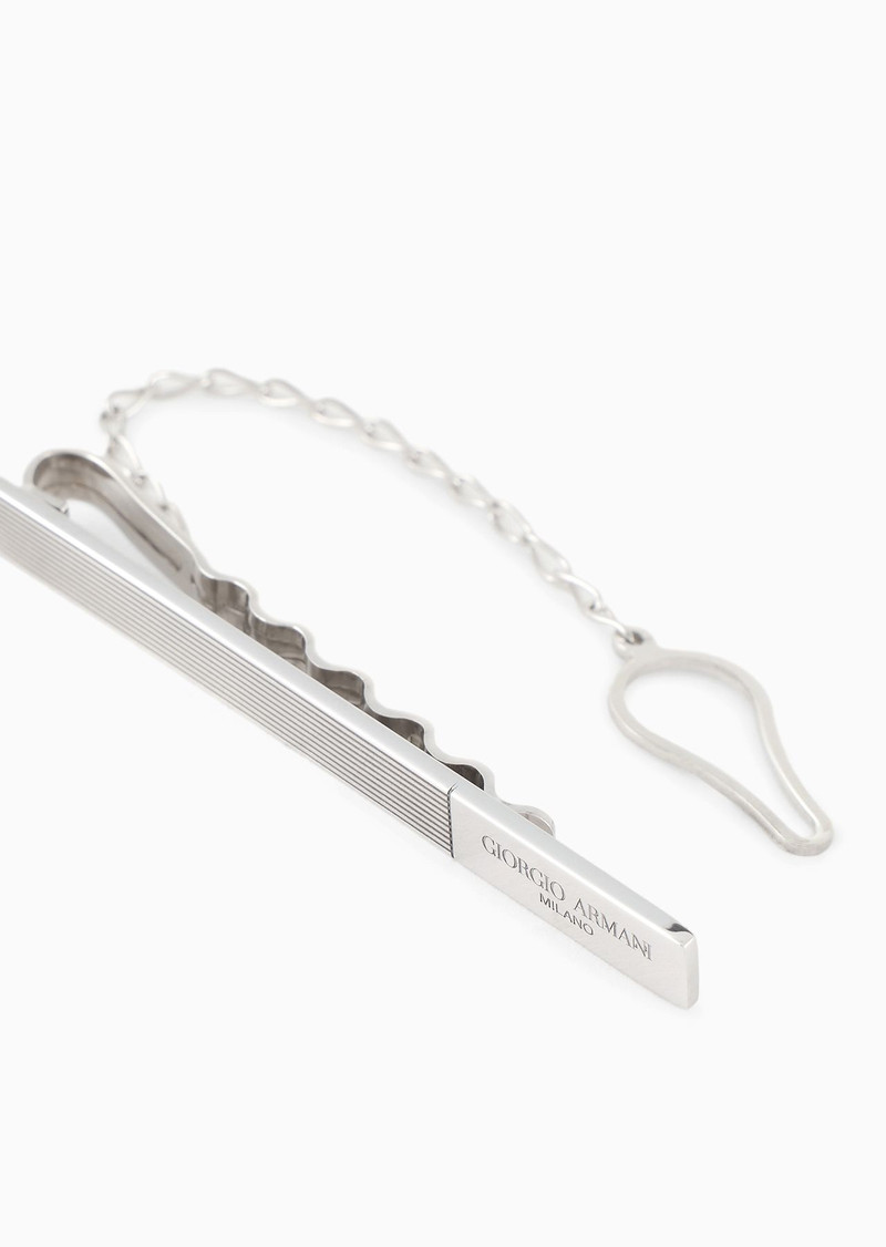GIORGIO ARMANI Sterling silver tie bar outlook