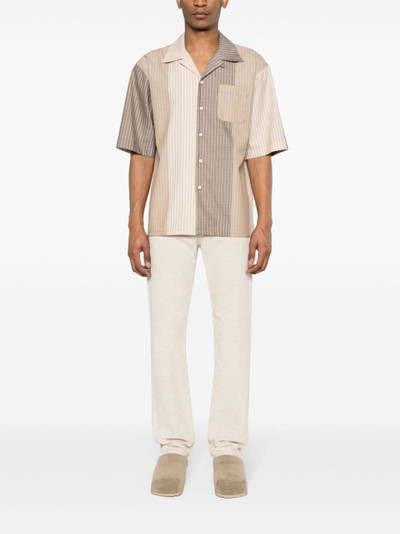 Marni colour-block pinstriped shirt outlook