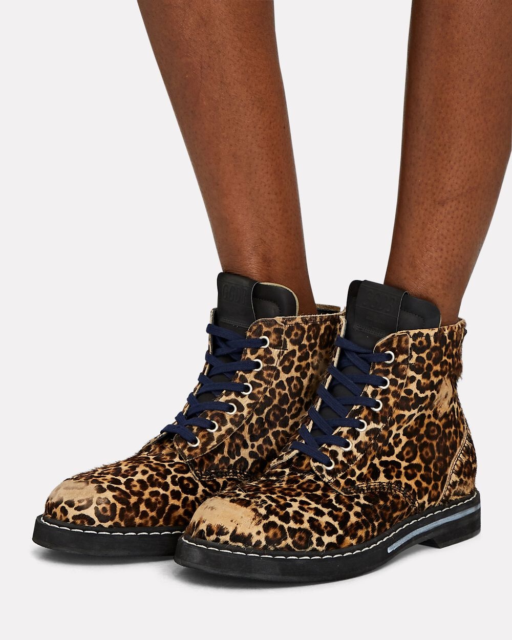 Ele Leopard Calf Hair Ankle Boots - 2