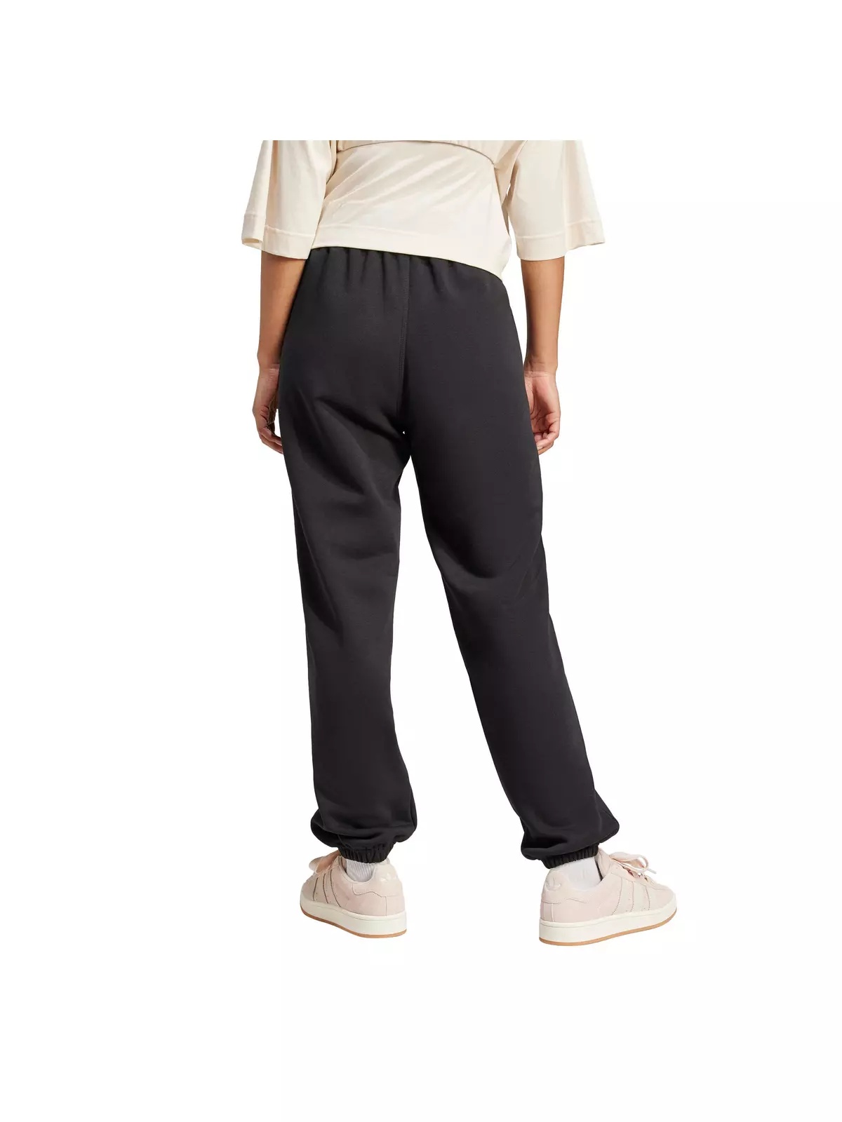 Women's Originals Essentials Fleece Loose Joggers - Black - 2