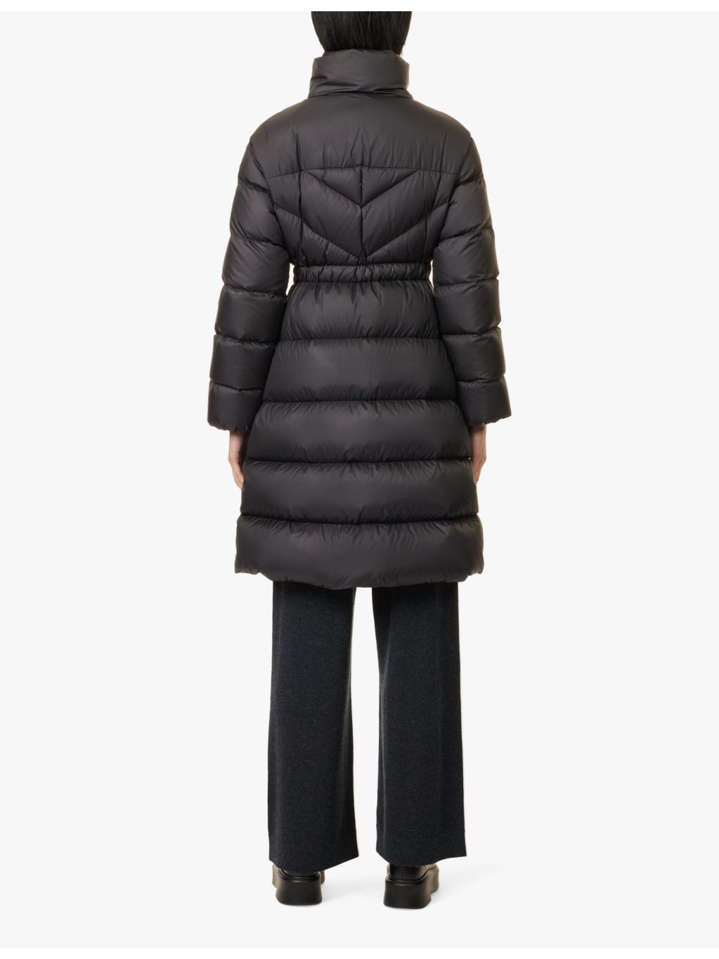 Brou Long brand-patch regular-fit shell coat - 4