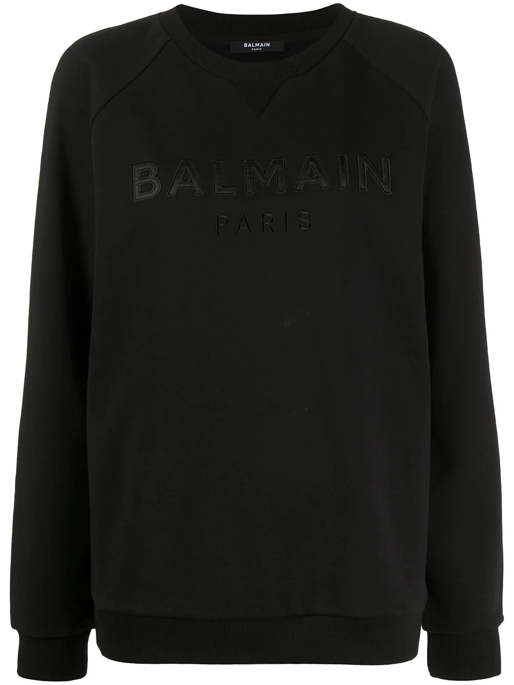 logo-embroidered cotton sweatshirt - 1