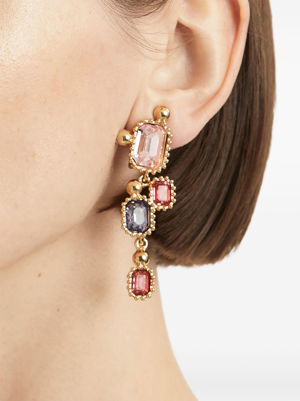 Scramble clip-on earrings - 2