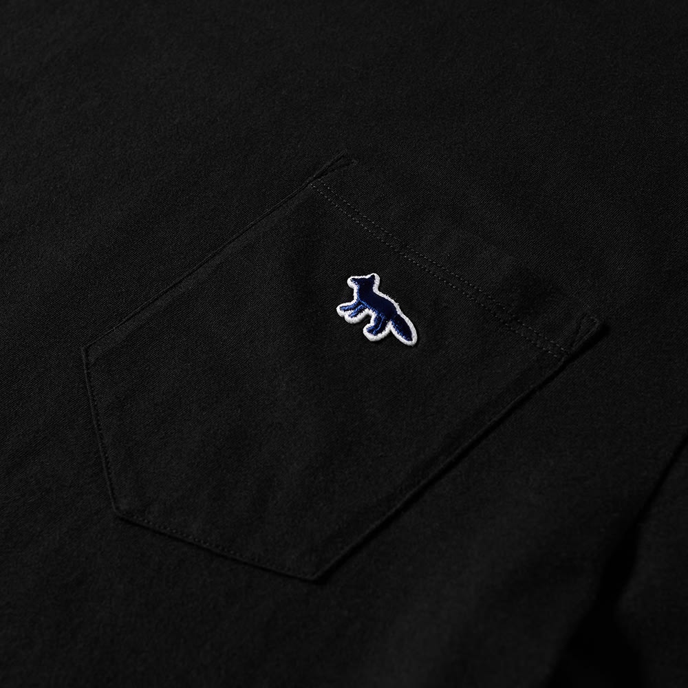 Maison Kitsuné Navy Fox Patch Classic Pocket Tee - 2