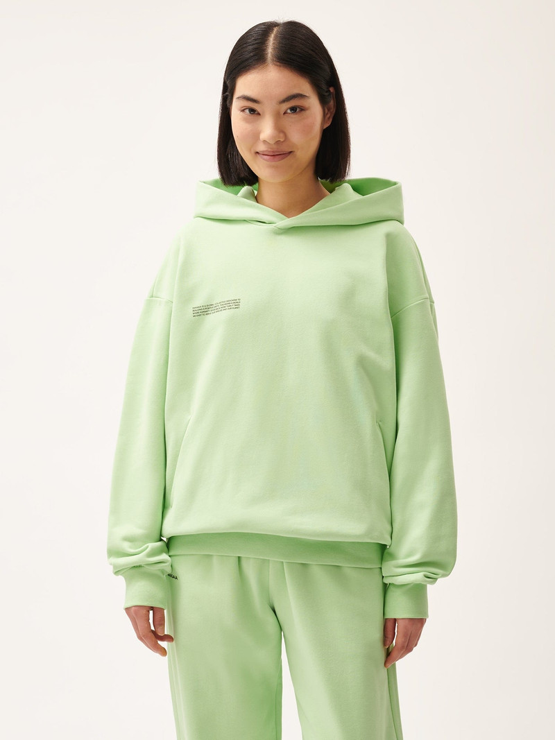 PANGAIA Womens 365 Midweight Hoodie - Fennel Green outlook