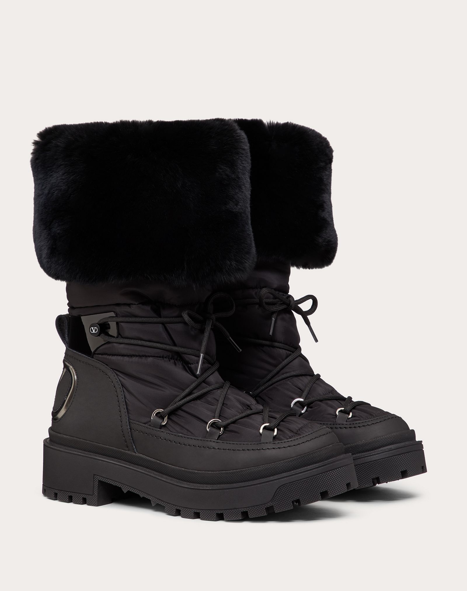 Trekkgirl Winter Boot in technical nylon and rabbit fur 40 mm - 2