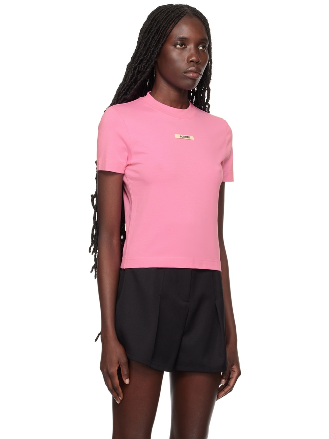 Pink 'Le t-shirt Gros Grain' T-Shirt - 2