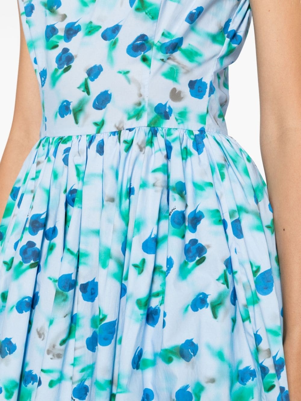 floral-print midi dress - 5