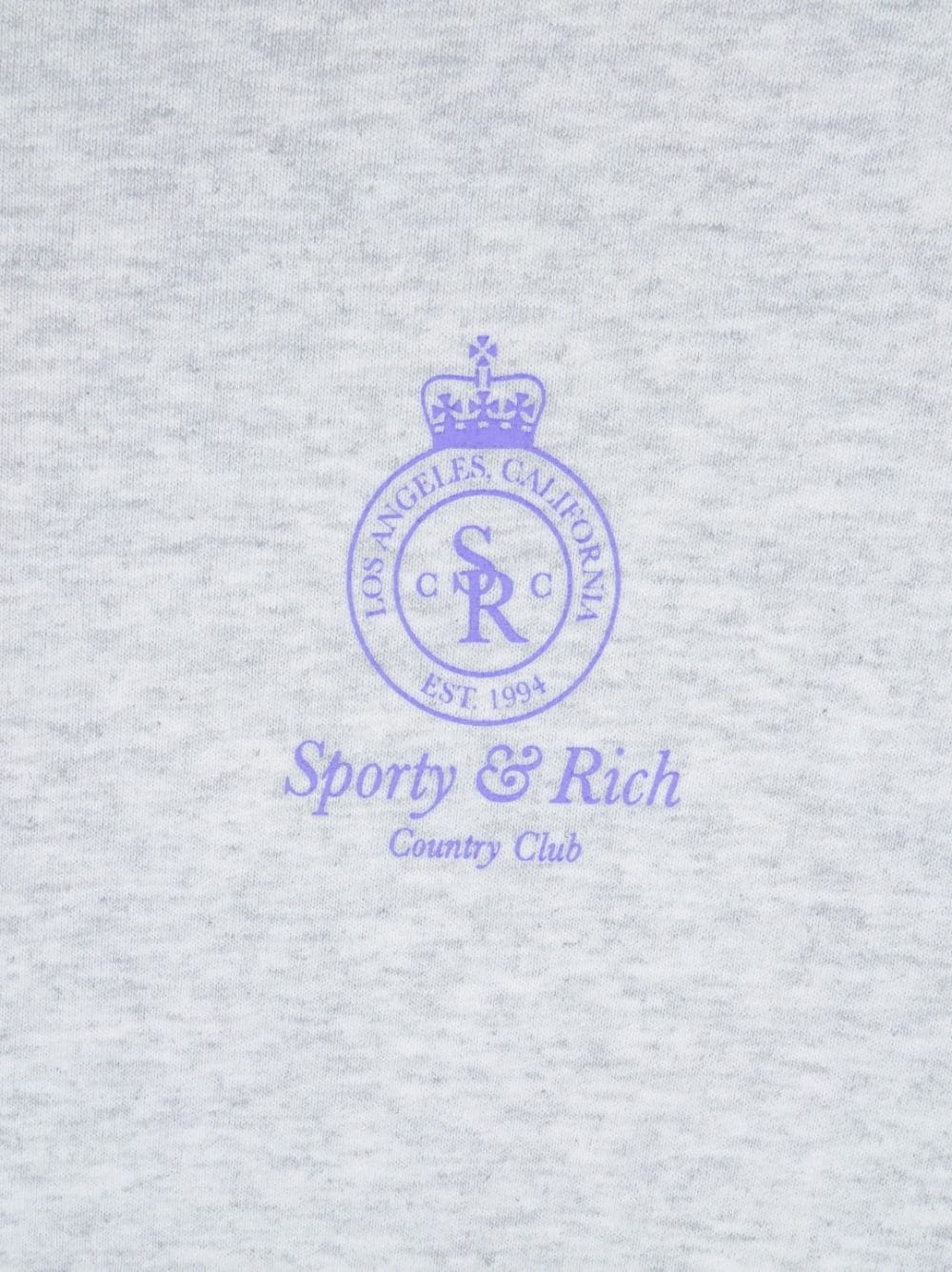 Crown motif-print sweatshirt - 3