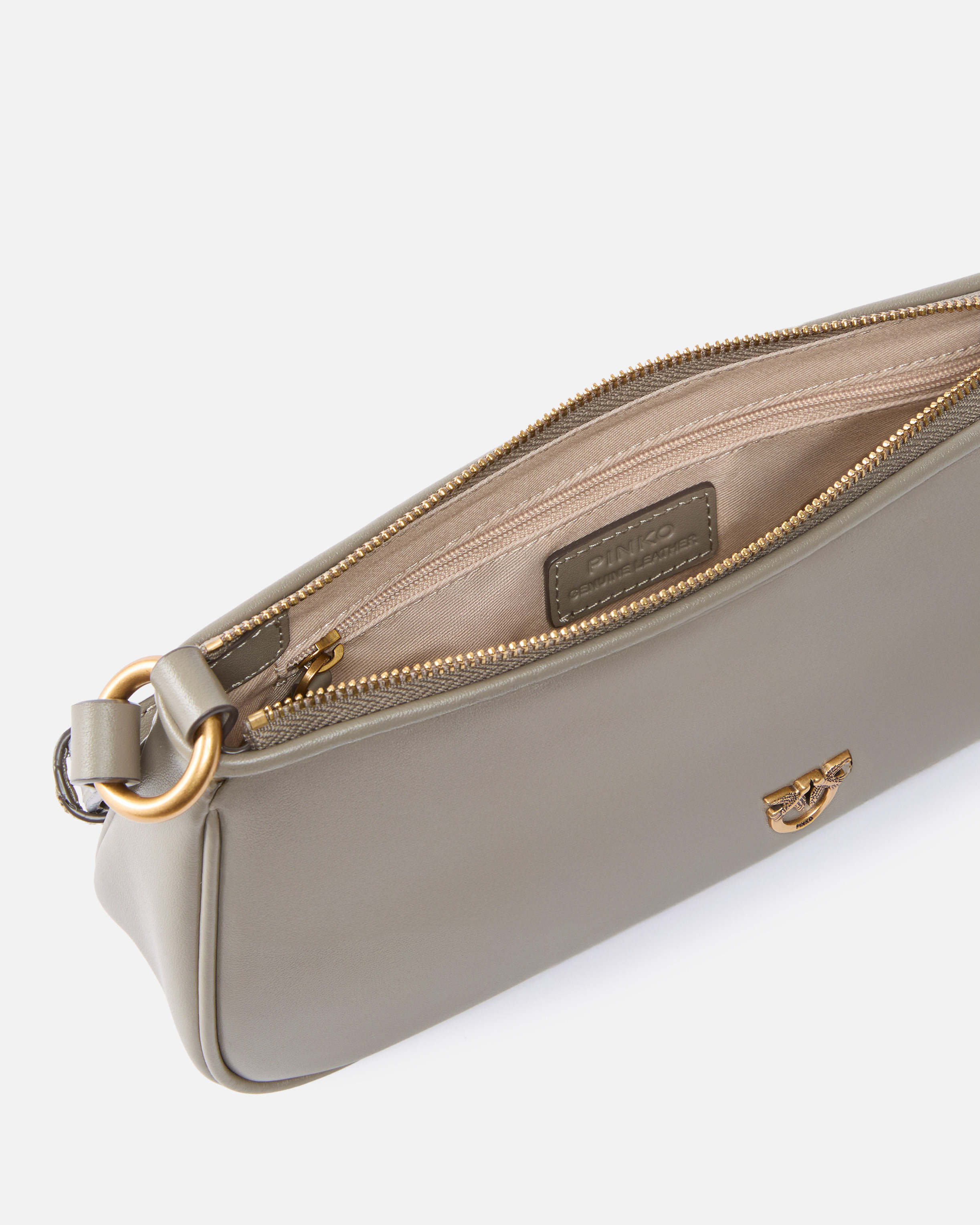LEATHER MINI HALF MOON BAGUETTE CROSSBODY BAG - 4