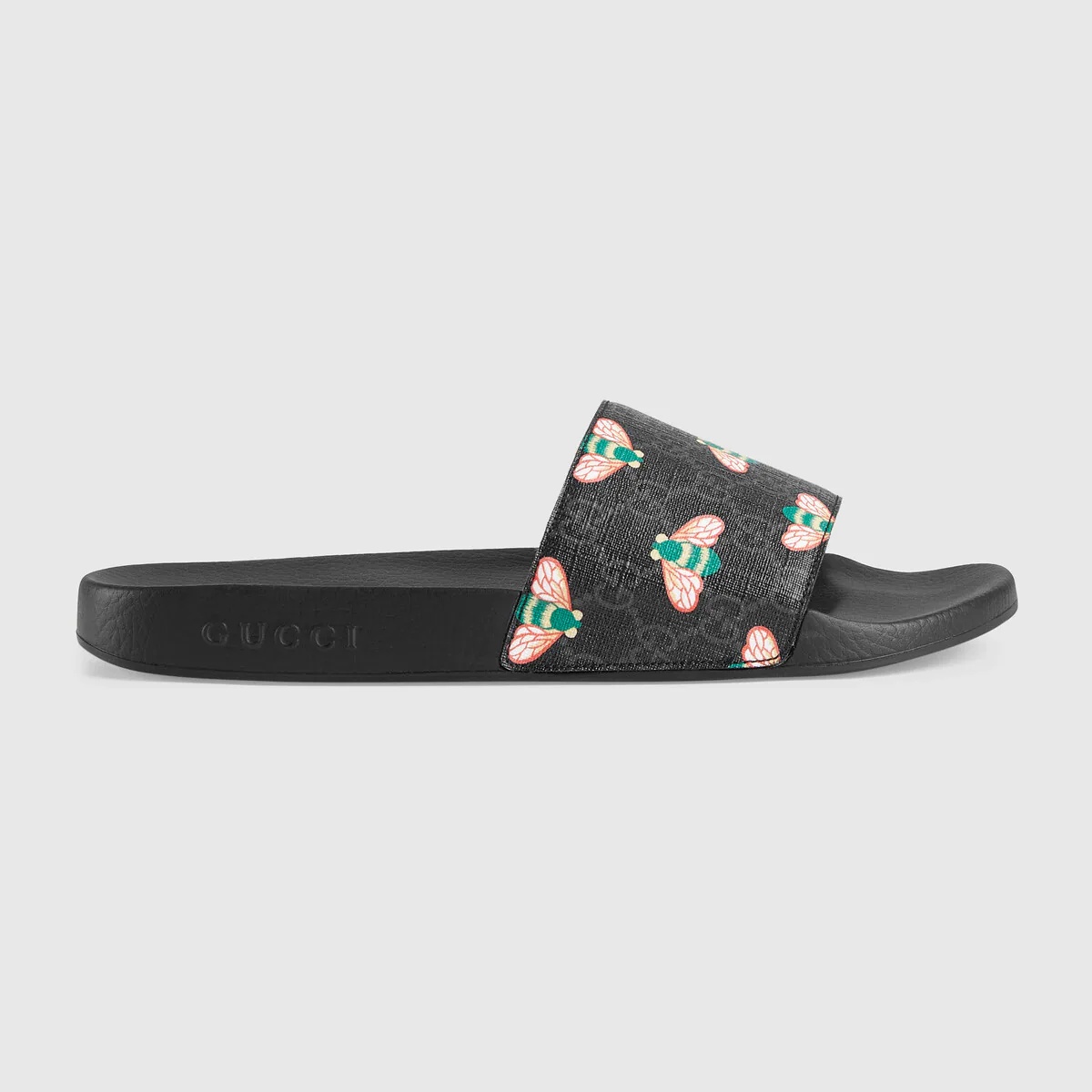 Men's bee print slide sandal - 1