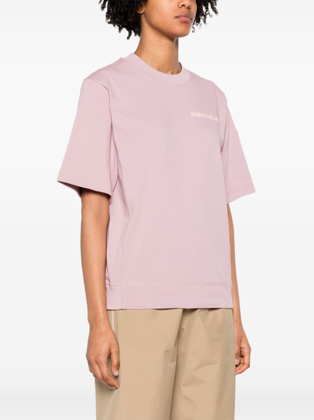 logo-appliquÃ© cotton T-shirt - 3