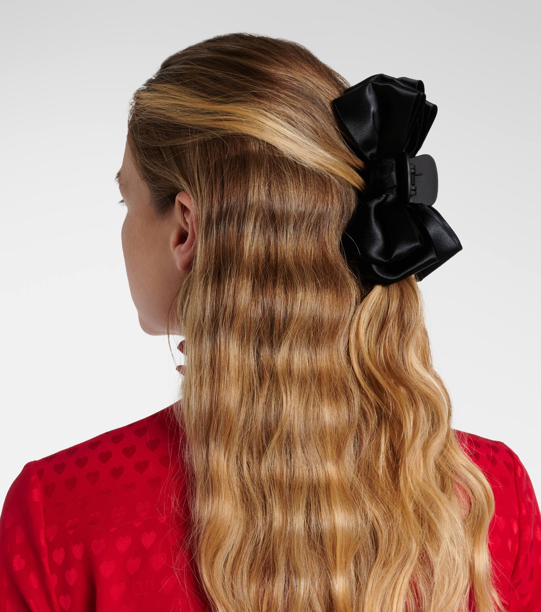 Agatha satin ribbon hair clip - 2