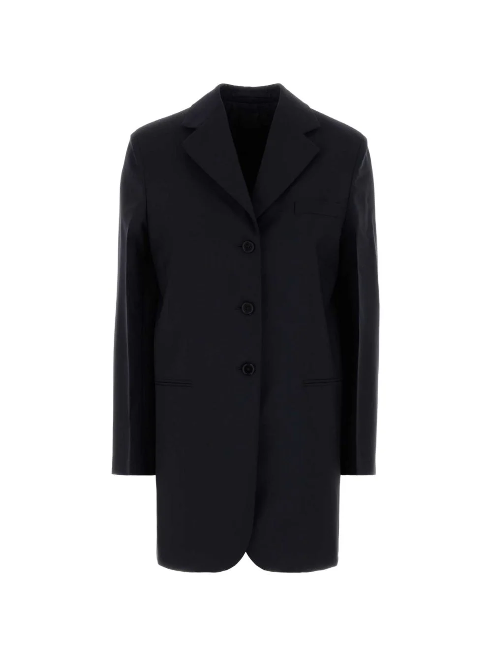 single-breasted notched-lapels coat - 1
