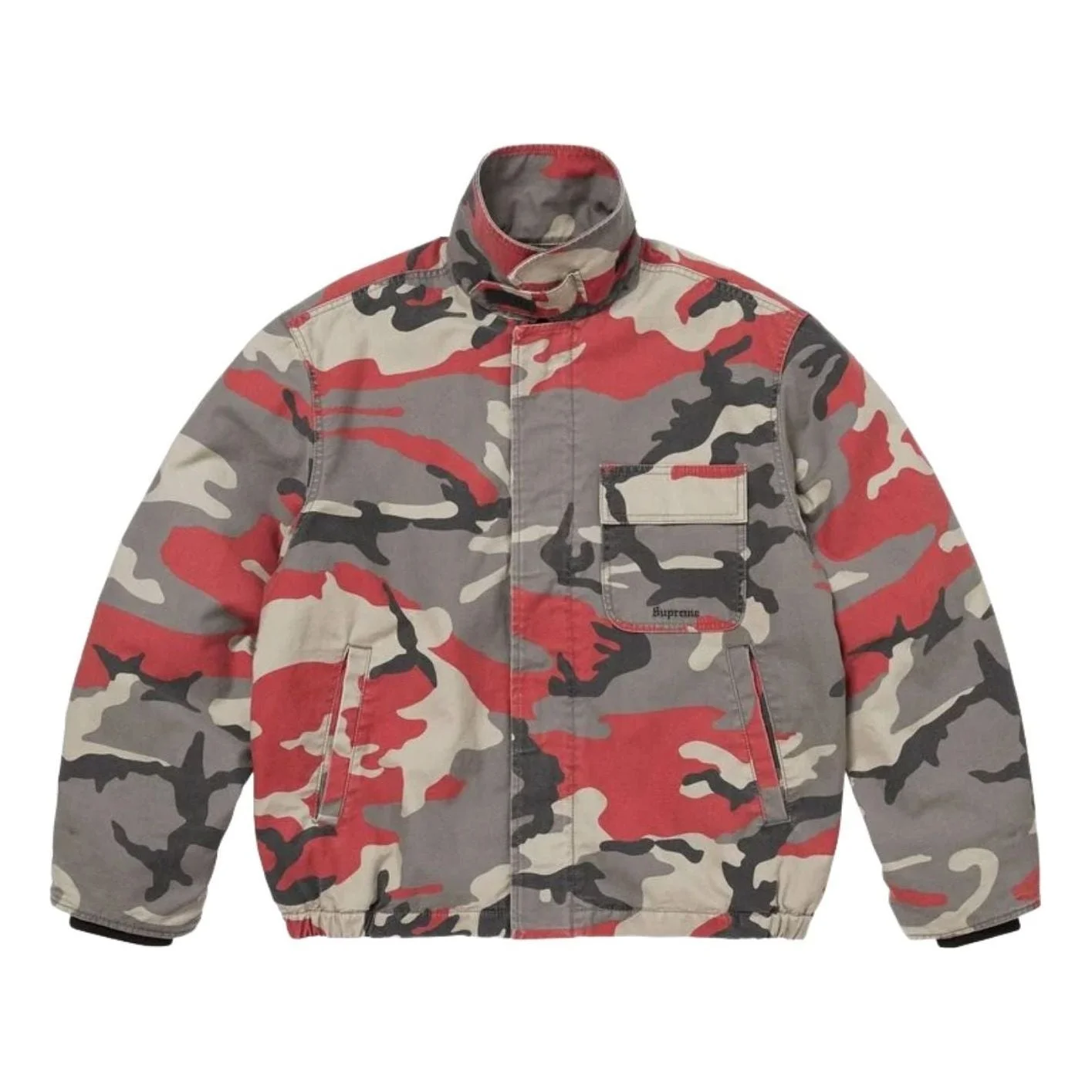 Supreme x Cordura SS26 Twill Utility Jacket 'Red Camo' SUP-SS26-182-RMO - 1