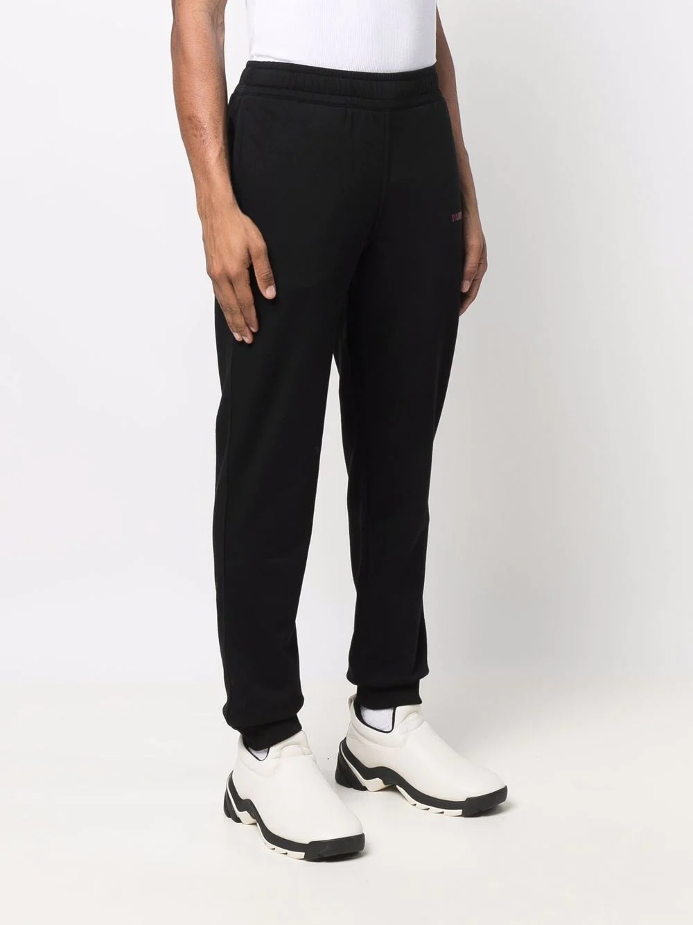 logo-print stretch cotton track pants - 3