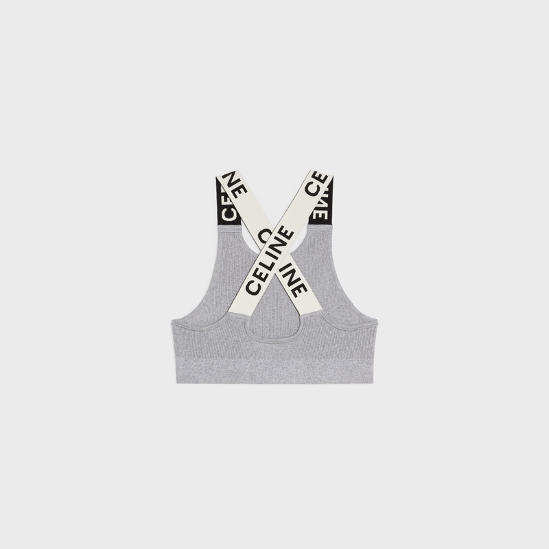 CELINE CROSSBACK SPORTS BRA IN ATHLETIC KNIT outlook
