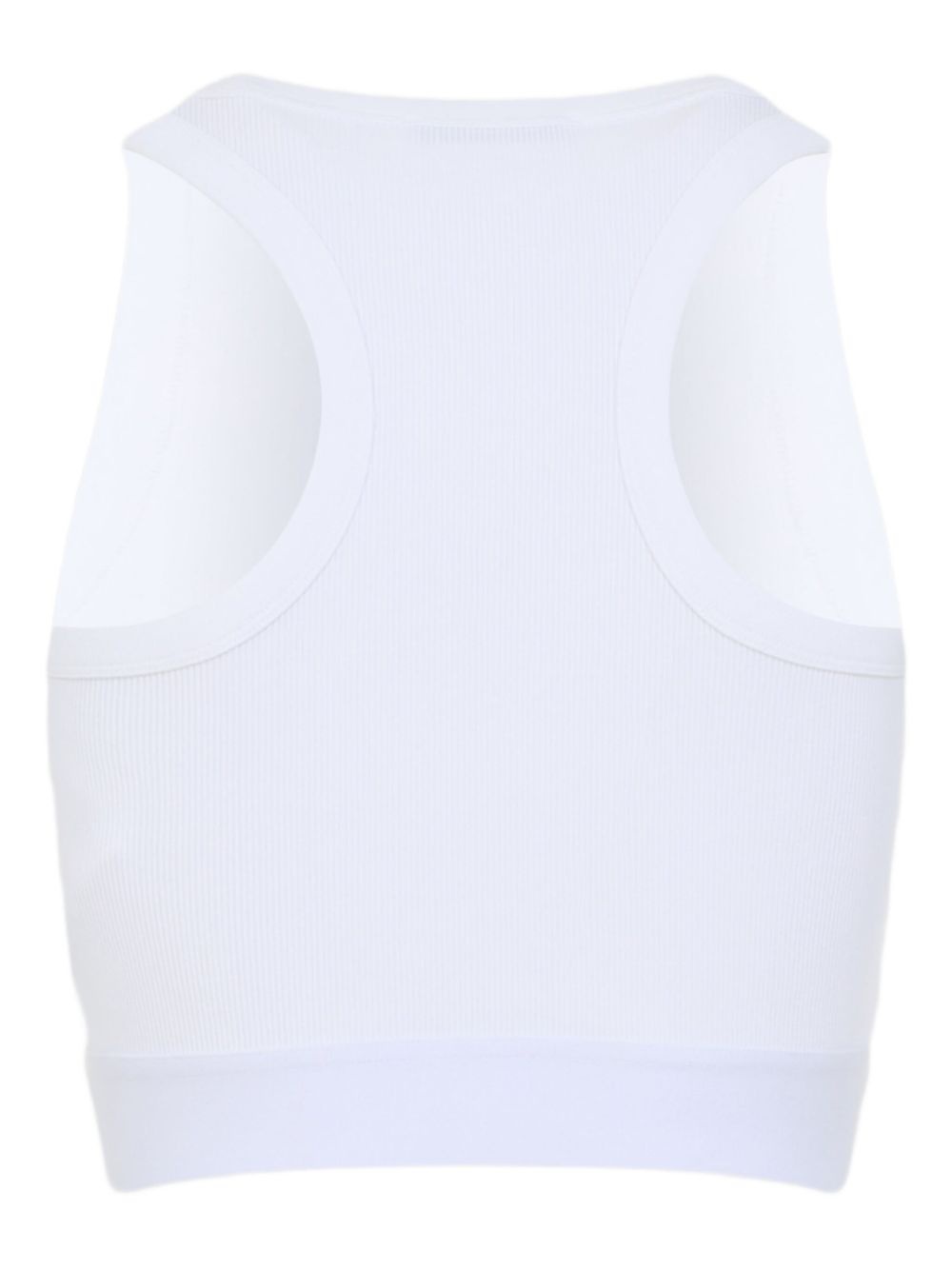 ribbed logo-band top - 2
