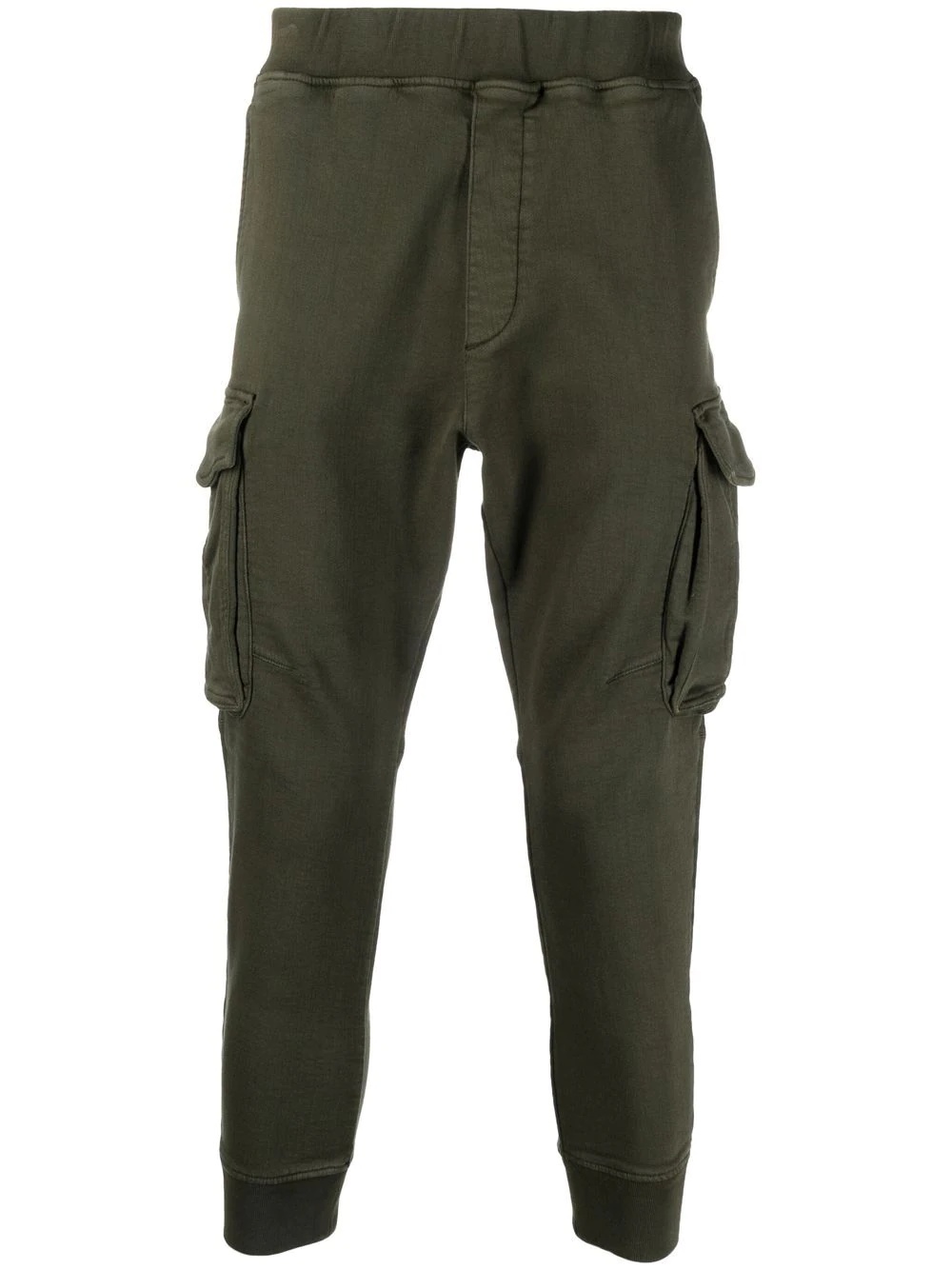 slip-on cargo-pocket track pants - 1