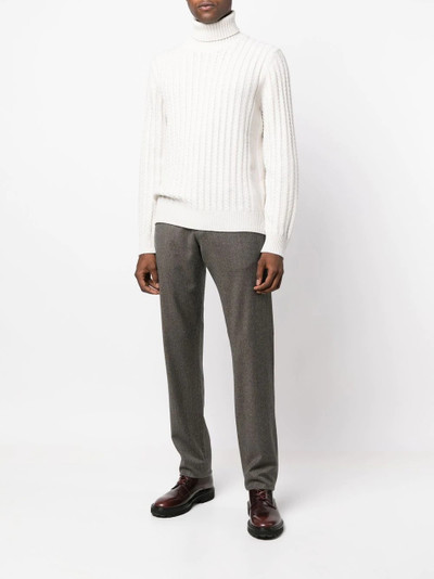 Canali straight-leg tailored trousers outlook