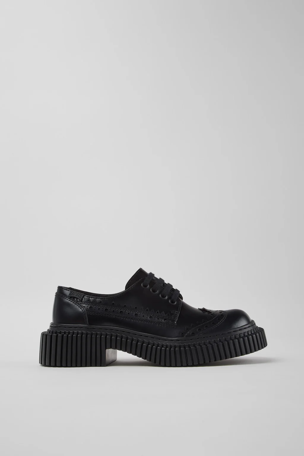 Twins Black Leather Shoes for Women. - 1