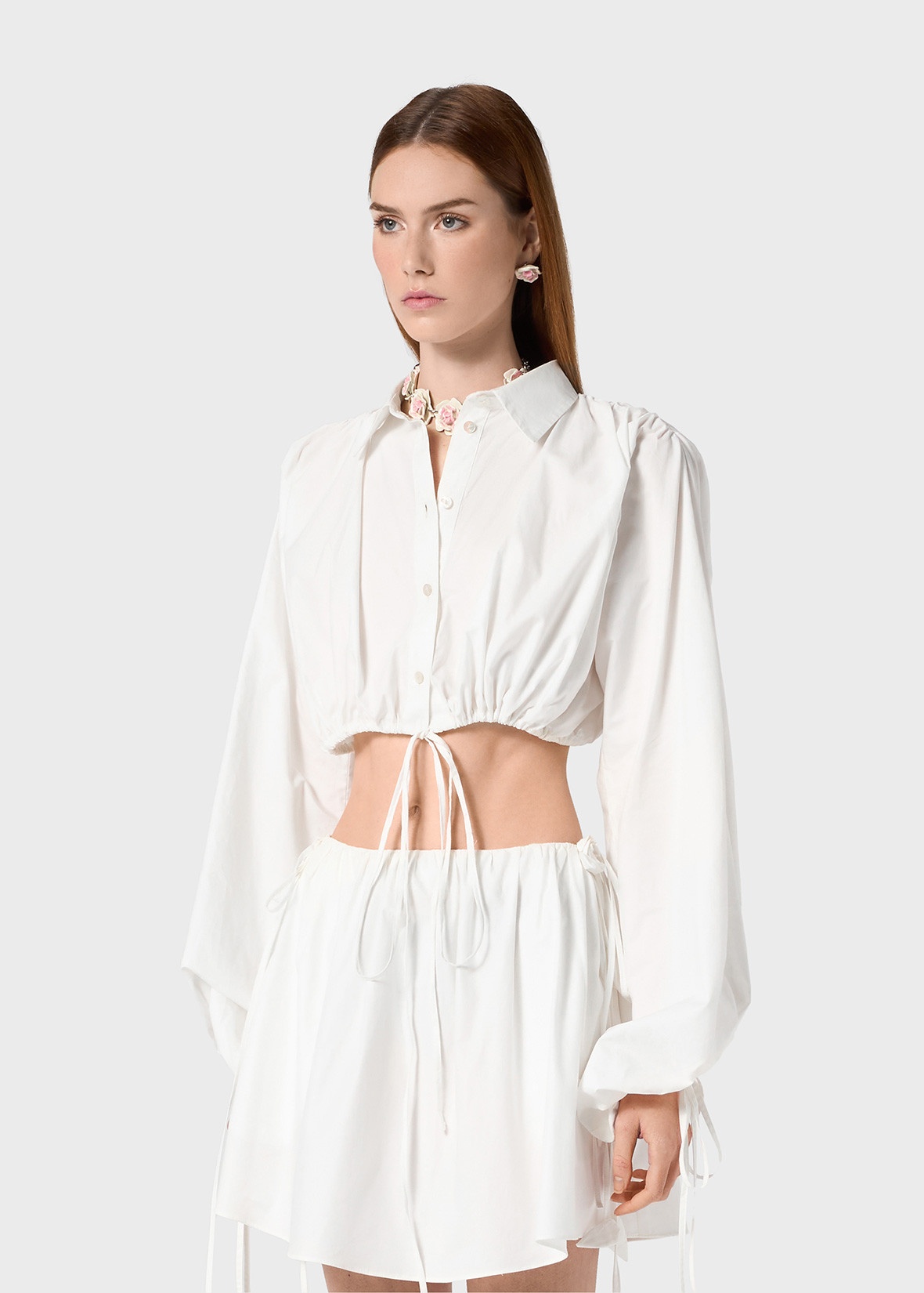 POPLIN CROPPED SHIRT - 5