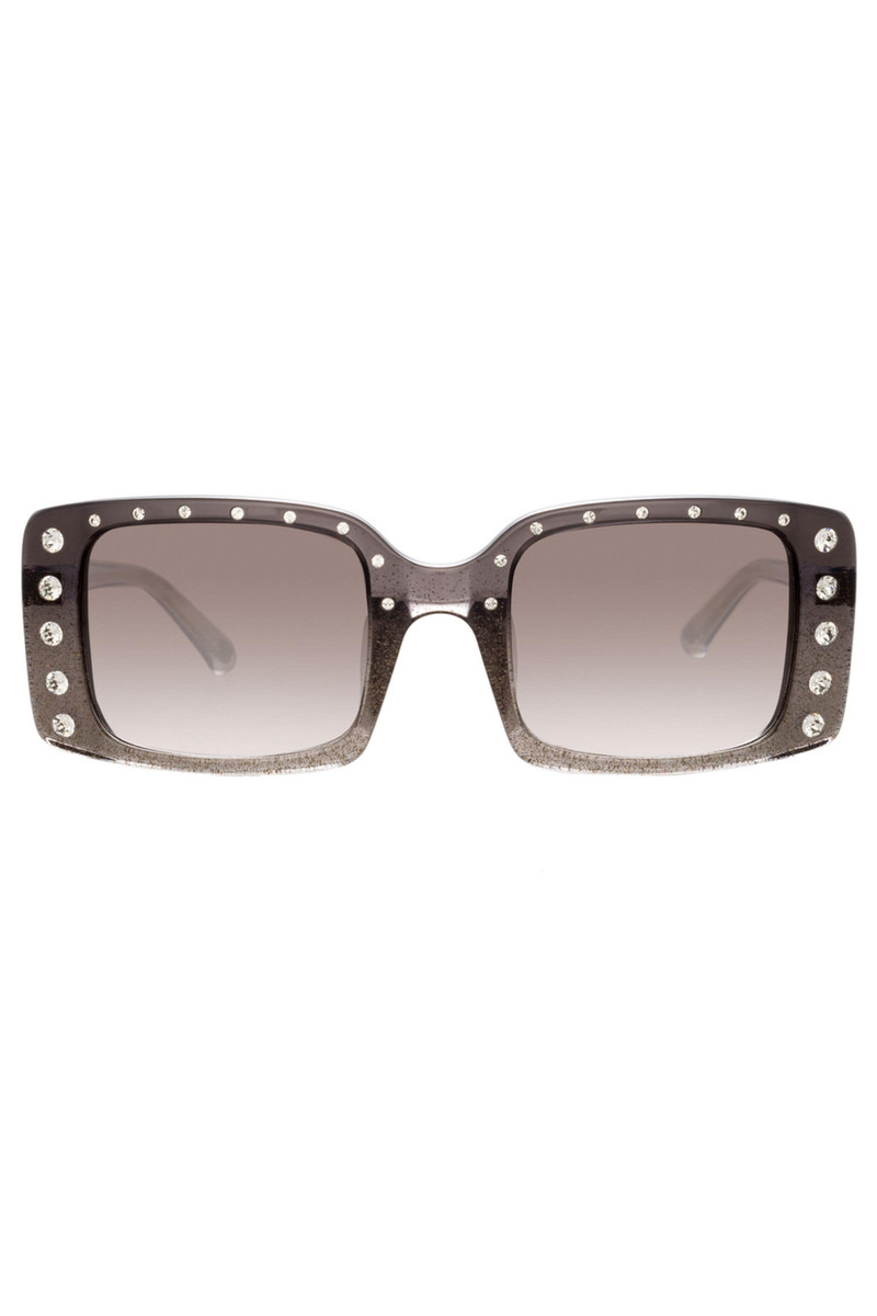 CRYSTAL-EMBELLISHED SQUARE SUNGLASSES 1