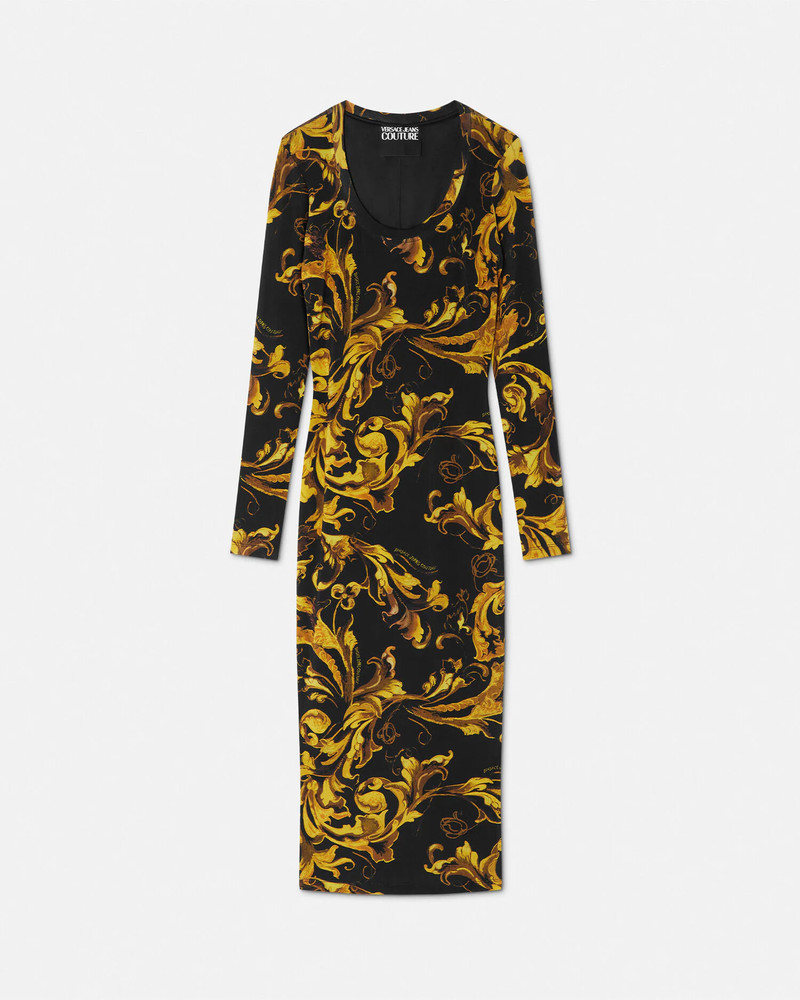 Porcelain Barocco Long Dress 1