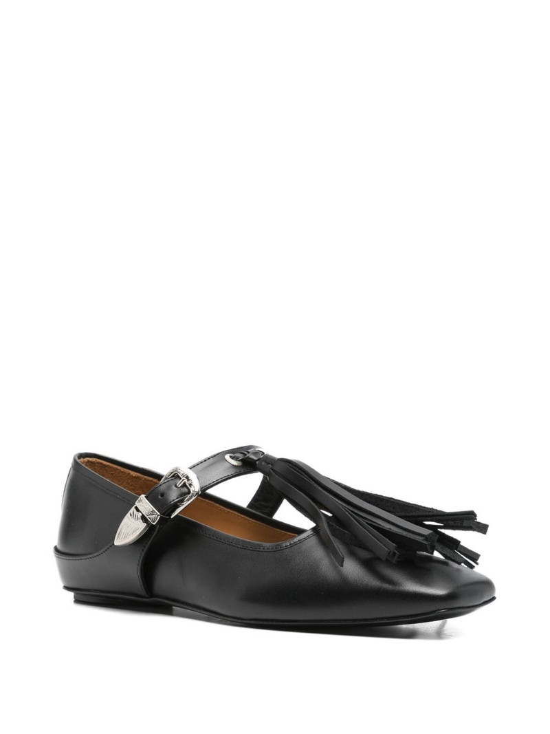 TOGA PULLA buckle-fastening tassel ballet flats outlook