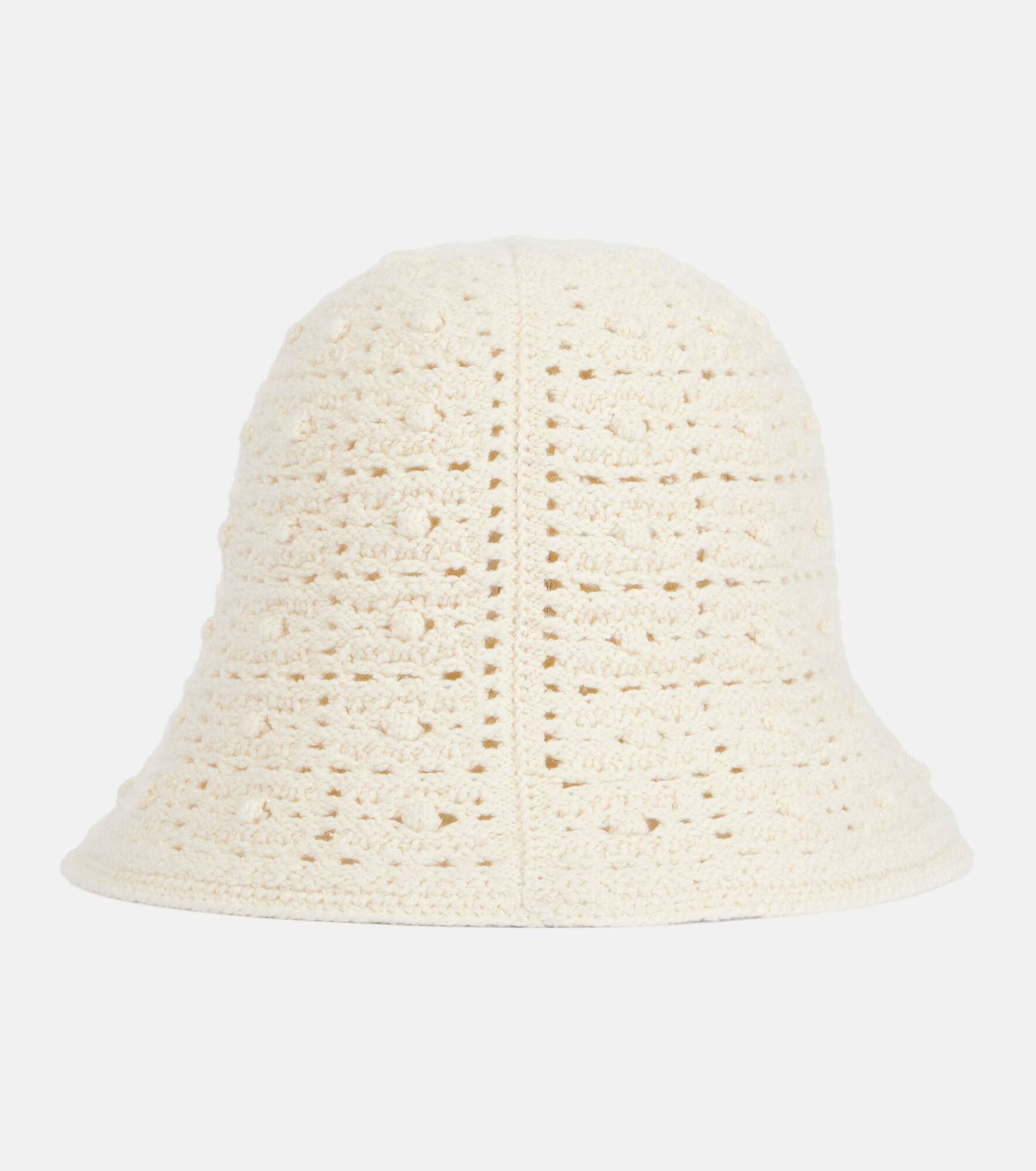 Arola cashmere-blend crochet bucket hat - 4