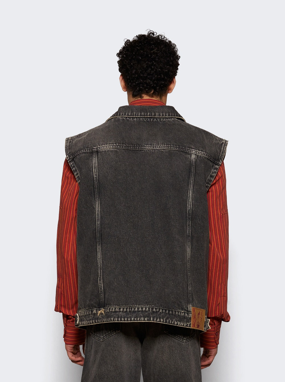 Denim Vest Black - 4
