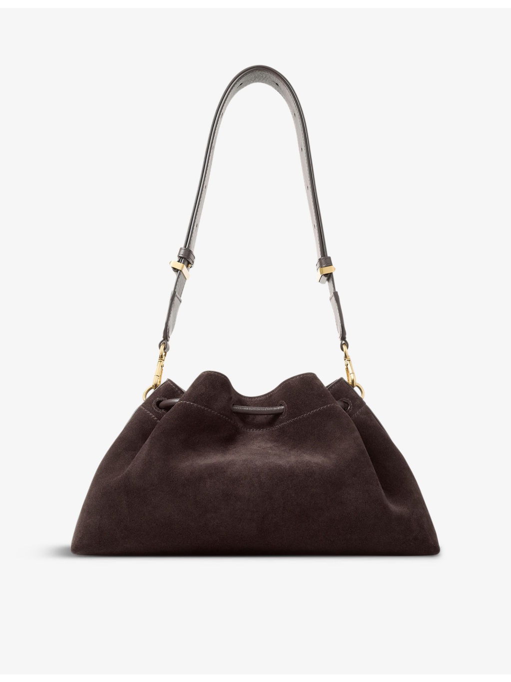 Cinch medium suede shoulder bag - 3
