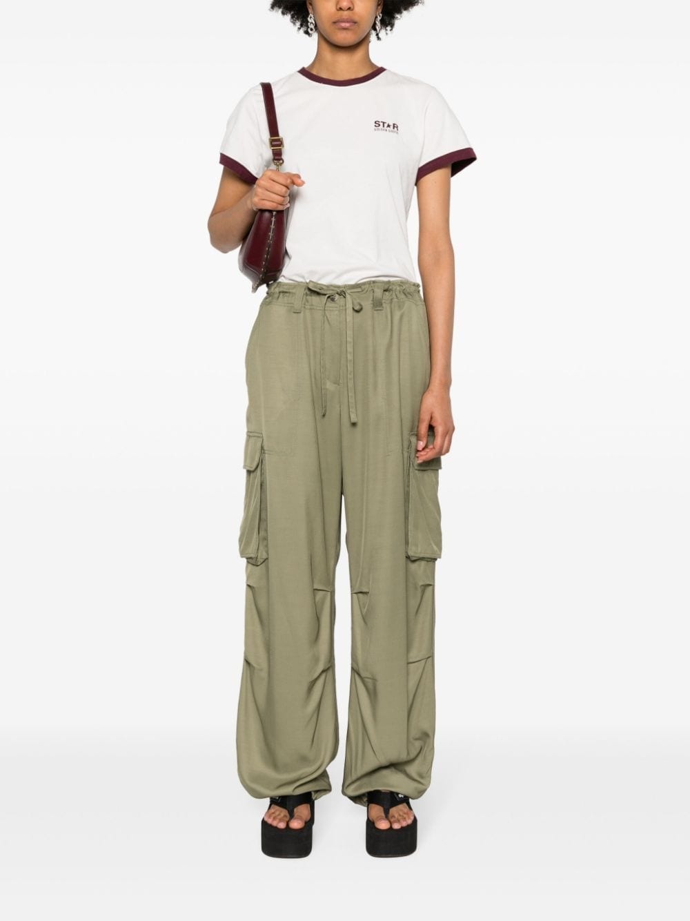 wide-leg cargo pants - 2