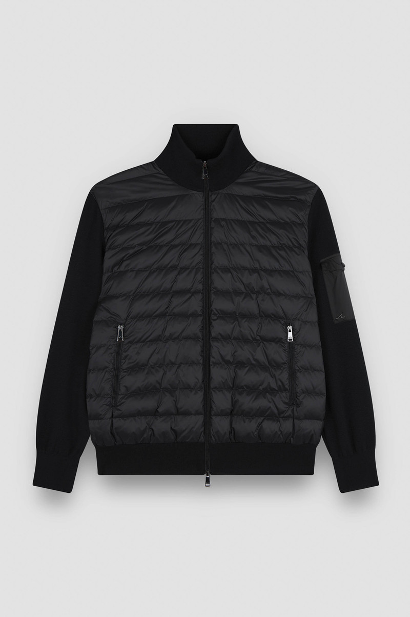 ULTRALIGHT HYBRID ZIP-UP SWEATER IN TECH WOOL 1