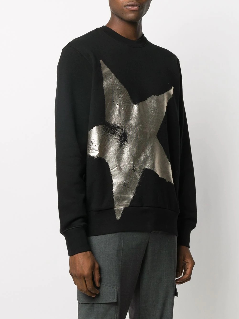 star-print sweatshirt - 3