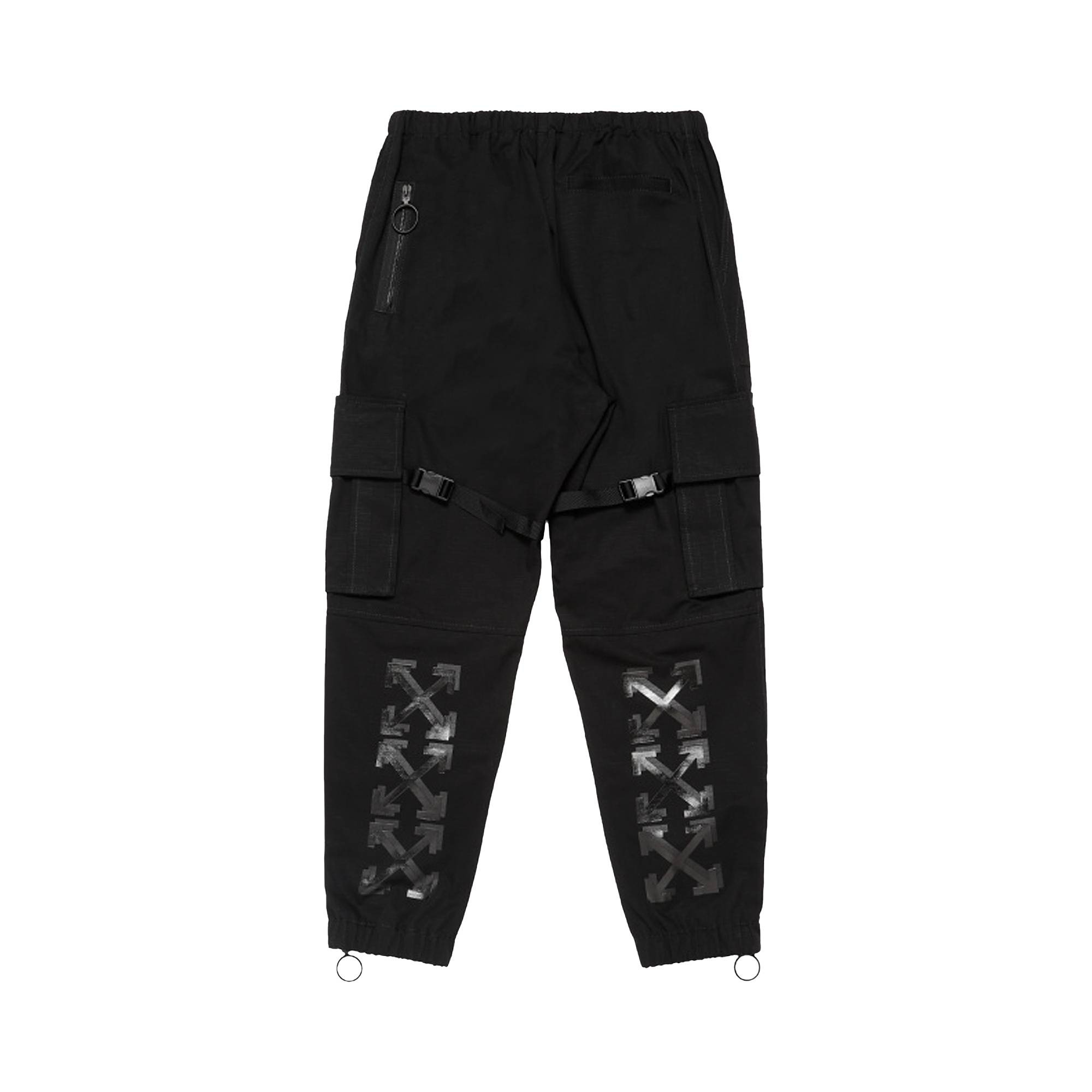 Off-White Arrow Cotton Cargo Pant 'Black' - 3