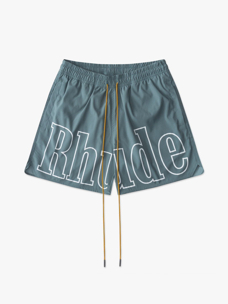 RHUDE LOGO SWIM TRUNKS 1