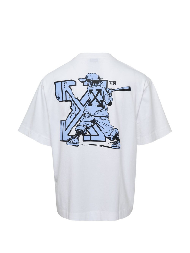 Off-White Baseball Arrow Skate T-shirt outlook