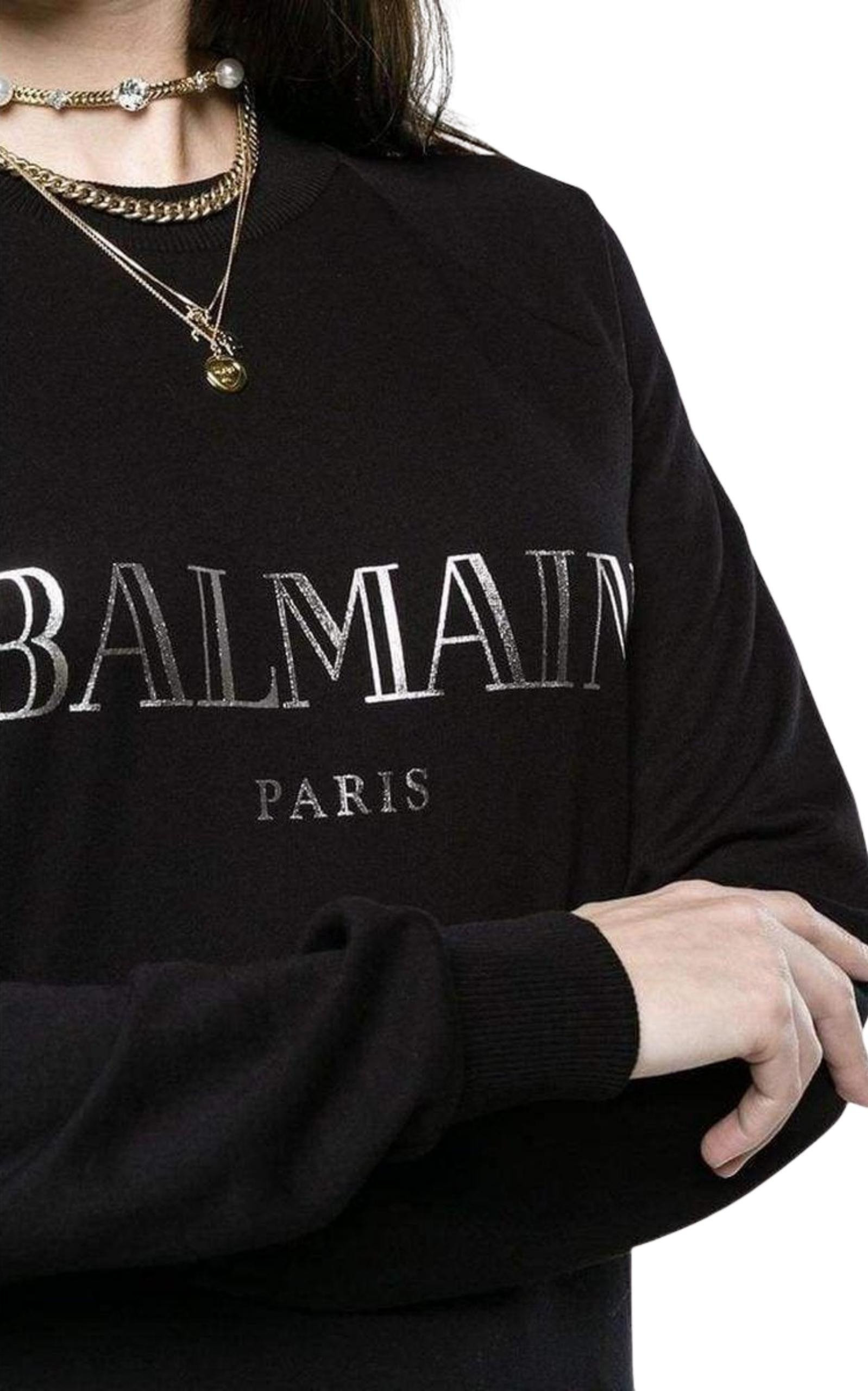 Crewneck Silver Logo Sweater - 4