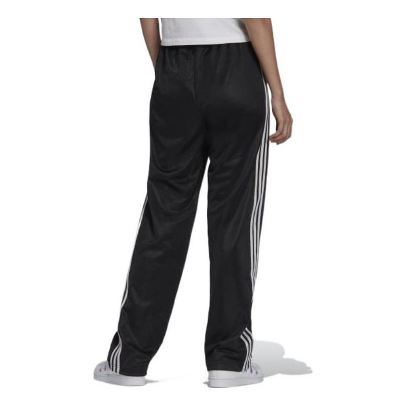 (WMNS) adidas Adicolor Classics High-Shine Straight-Leg Track Pants 'Black White' HF7528 4