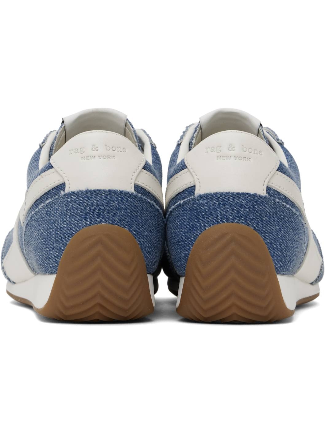 Blue Slim Retro Runner Sneakers - 2