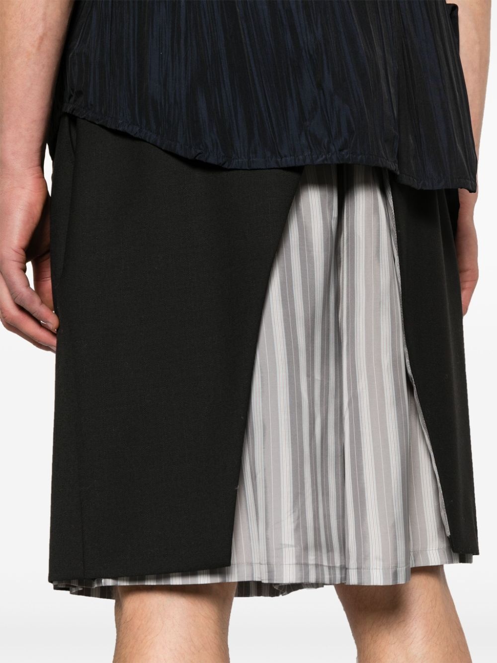 Tidan layered twill shorts - 5