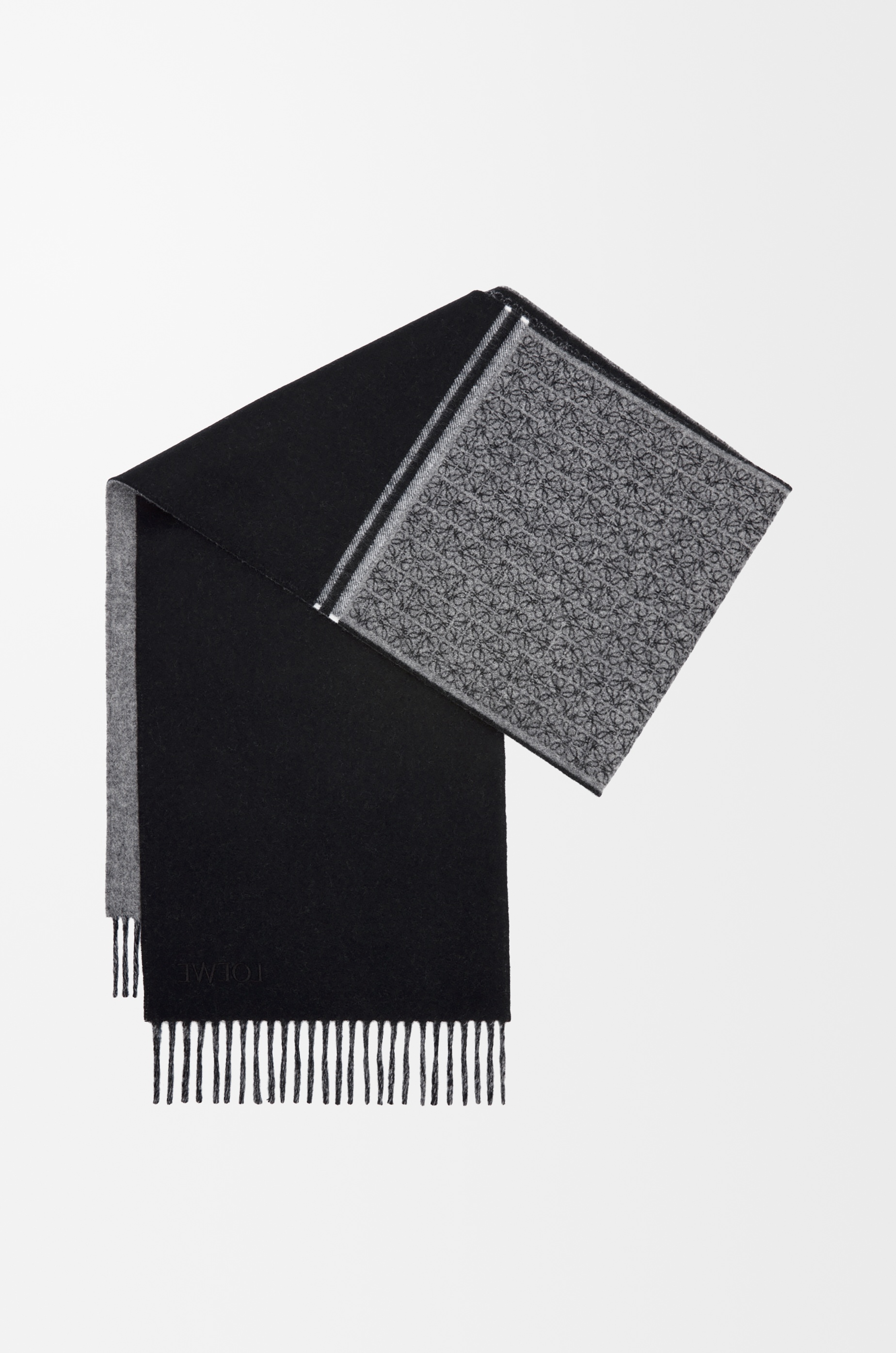 Anagram scarf in wood and cashmere - 2