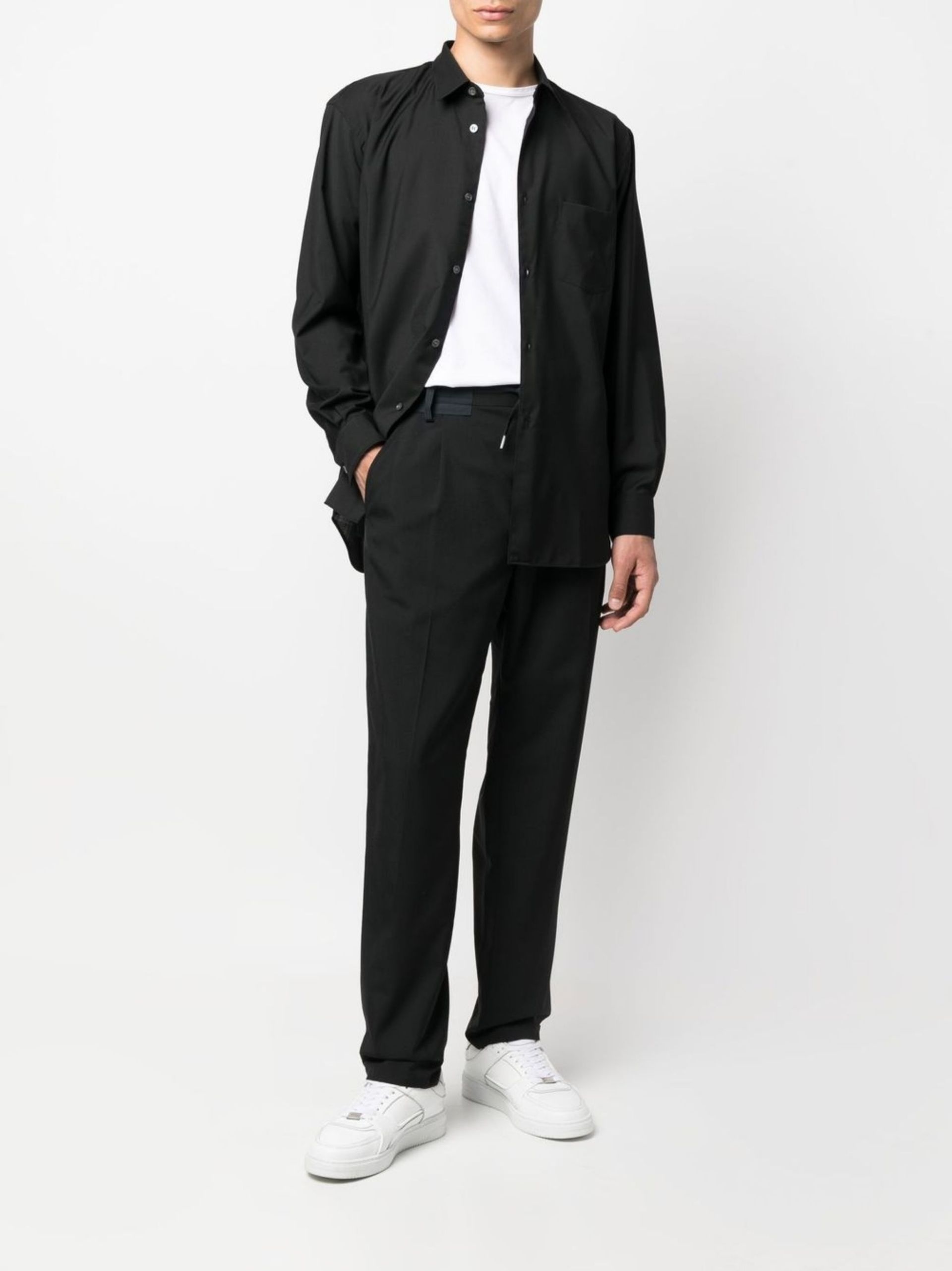 black Shape 2 wool shirt - 2