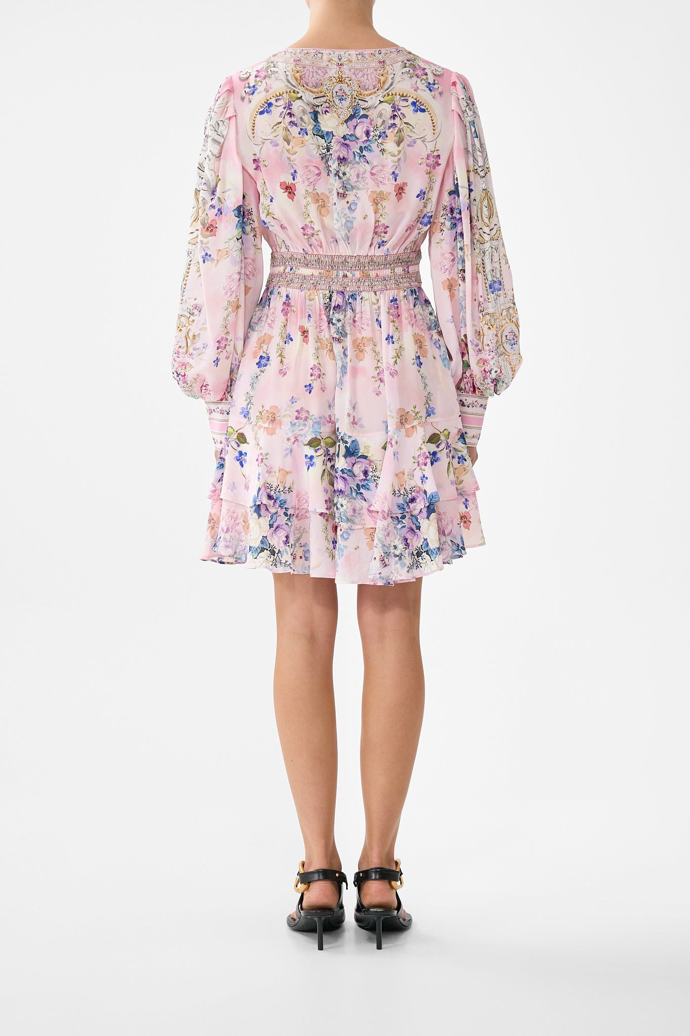 BUTTON FRONT FRILL DRESS - 2