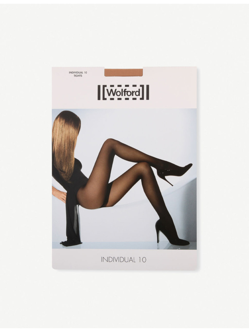 Wolford Individual 10 nylon-blend tights outlook