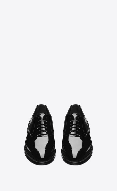 SAINT LAURENT adrien oxford shoes in patent leather outlook