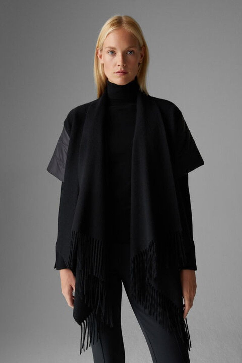 Nica Poncho jacket in Black 2